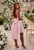Adore Me More Pink Bow Back Mini Dress